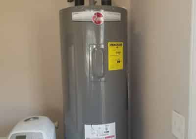 Hot water heater at T.O. Plumbing Service LLC in Fayetteville, NC.